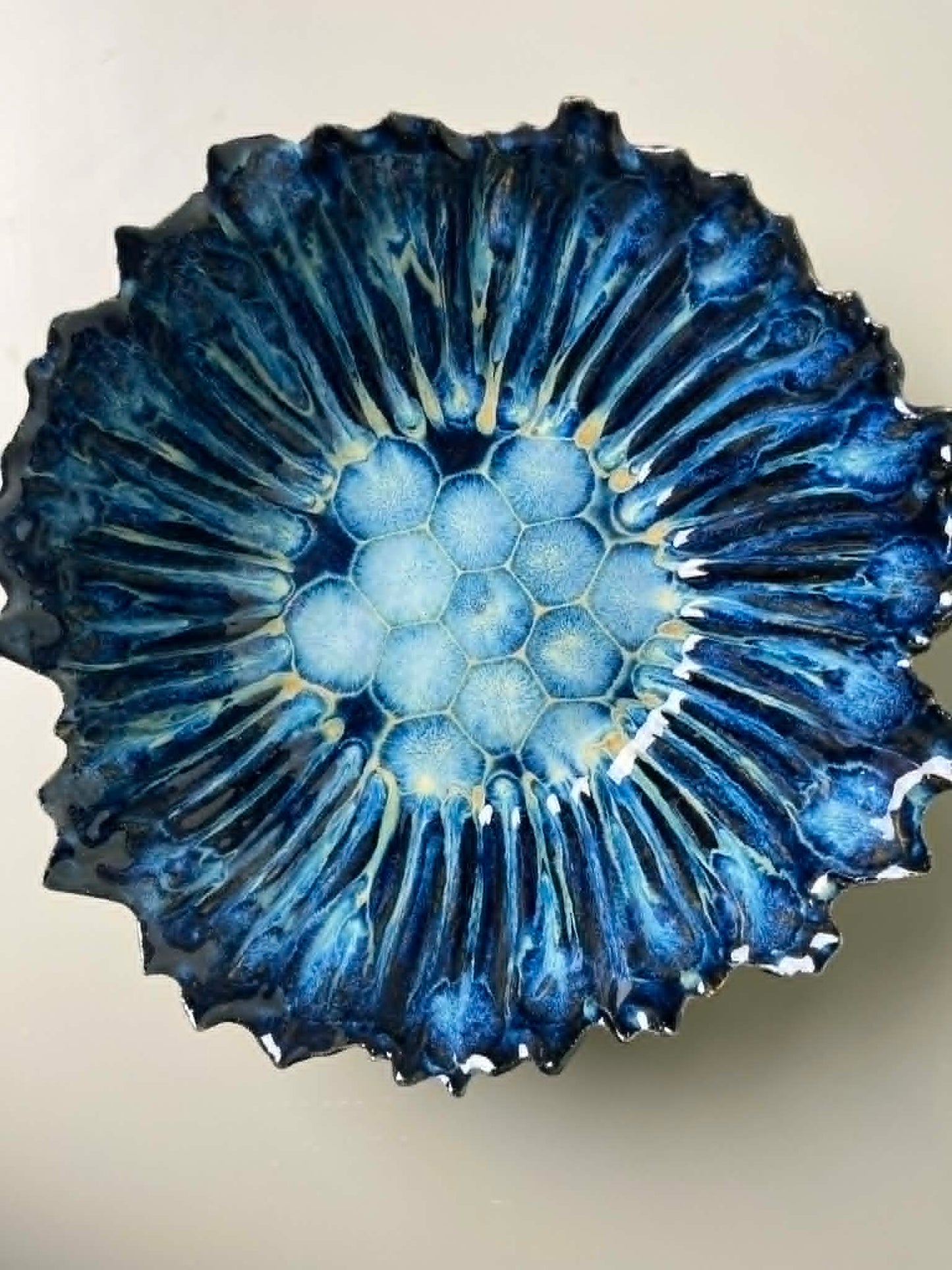 schaal blauw
