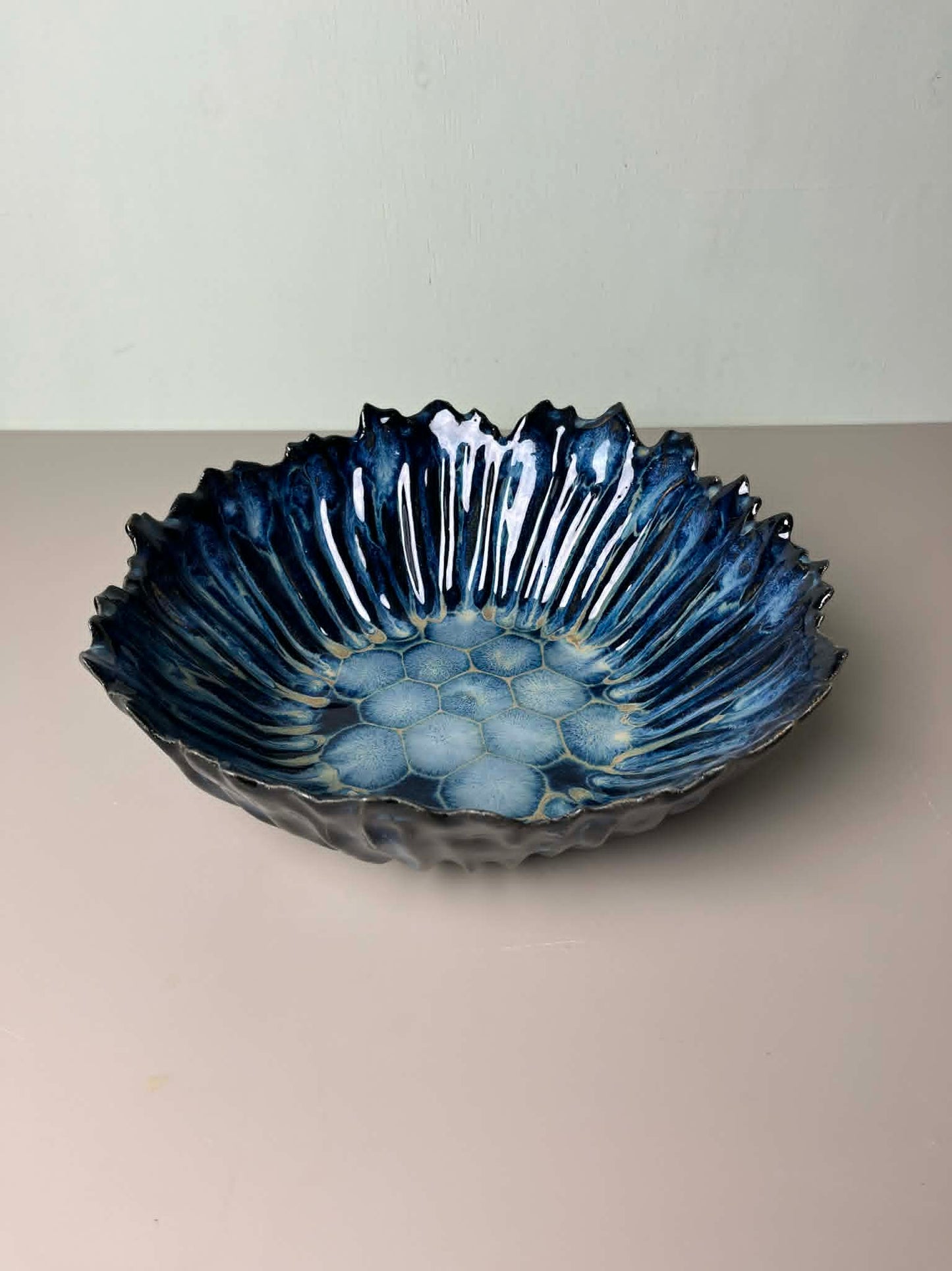 schaal blauw