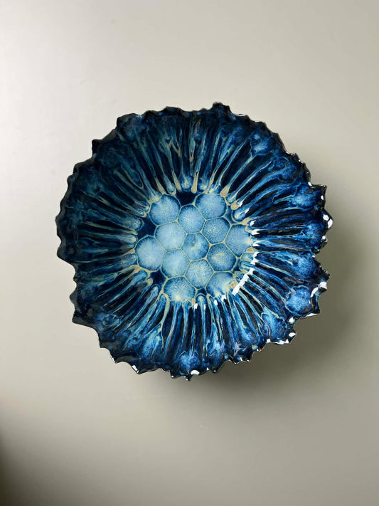 schaal blauw